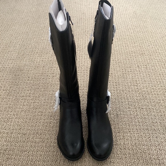 Naturalizer Black Leather Boots 6 - Picture 2 of 6